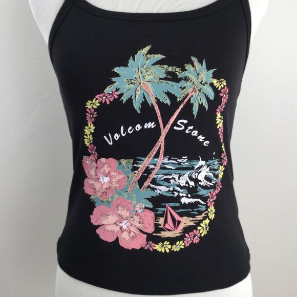 Volcom Stone Black Tank Top s - Picture 3 of 7